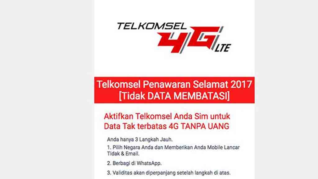 Waspada Penipuan “Data Tak Terbatas” Mengatasnamakan Telkomsel