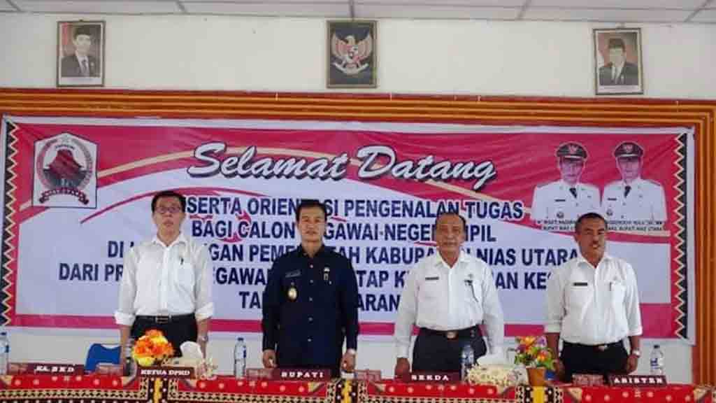 Wakil Bupati Nias Utara Buka Orientasi Pengenalan Tugas CPNS PTT Kemenkes