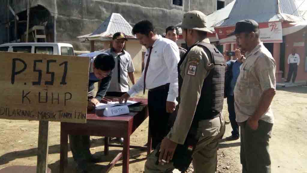 Pemko Gunungsitoli Segel Kantor KPU Nias