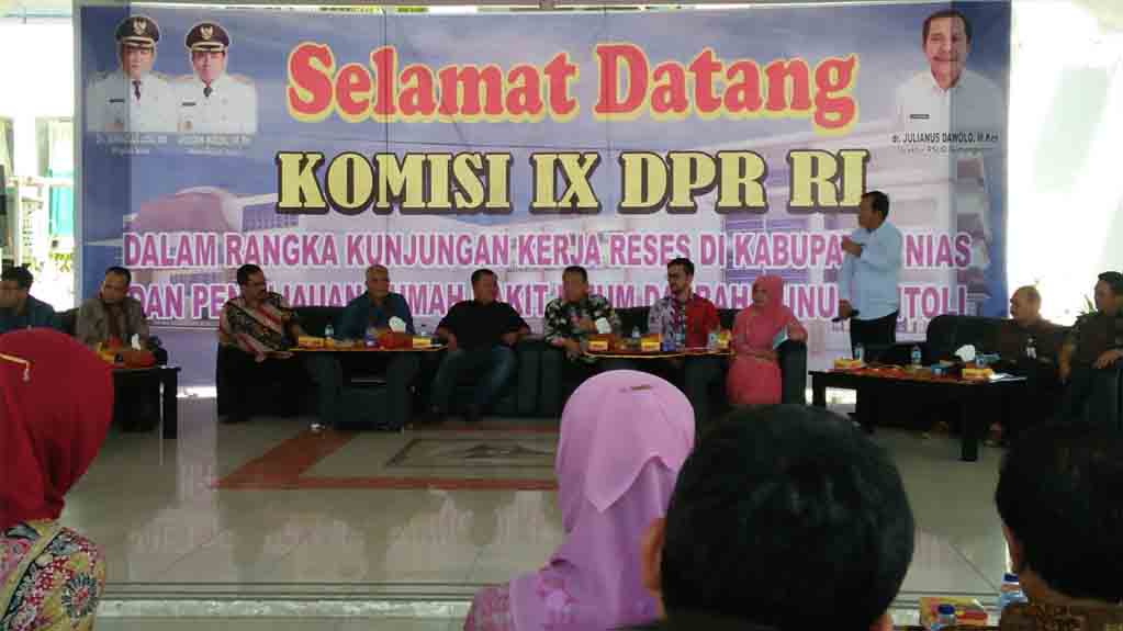 Komisi IX DPR-RI Tinjau RSUD Gunungsitoli