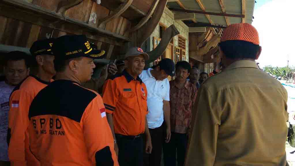 BPBD Sumut Tinjau Lokasi Tanah Longsor di Desa Hili’amaetaniha Nisel