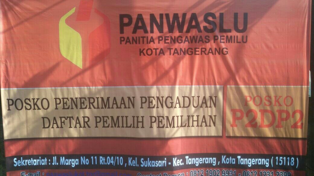 Panwaslu Kota Tangerang Buka Posko Pengaduan Pilkada