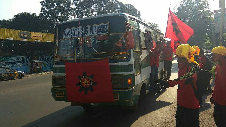 Kasbi Kota Tangerang Kerahkan Ratusan Massa ke Jakarta