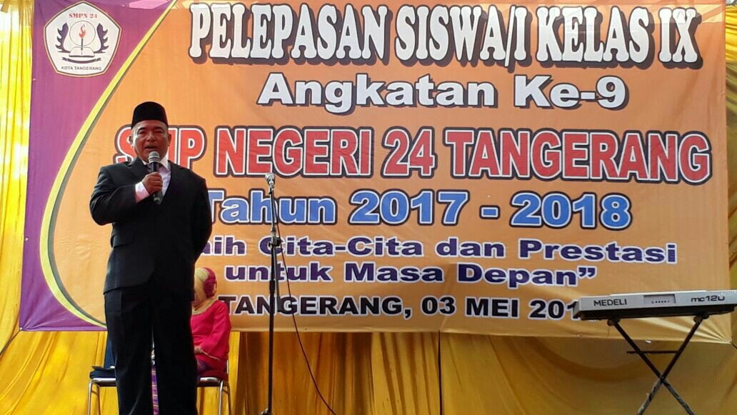 Begini Pesan Kepala SMPN 24 Kepada Calon Alumni