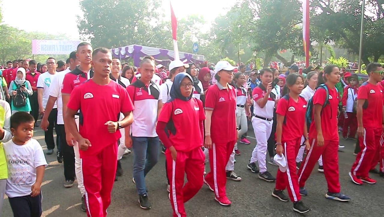 Jalan Sehat Asian Games di Kabupaten Tangerang Meriah