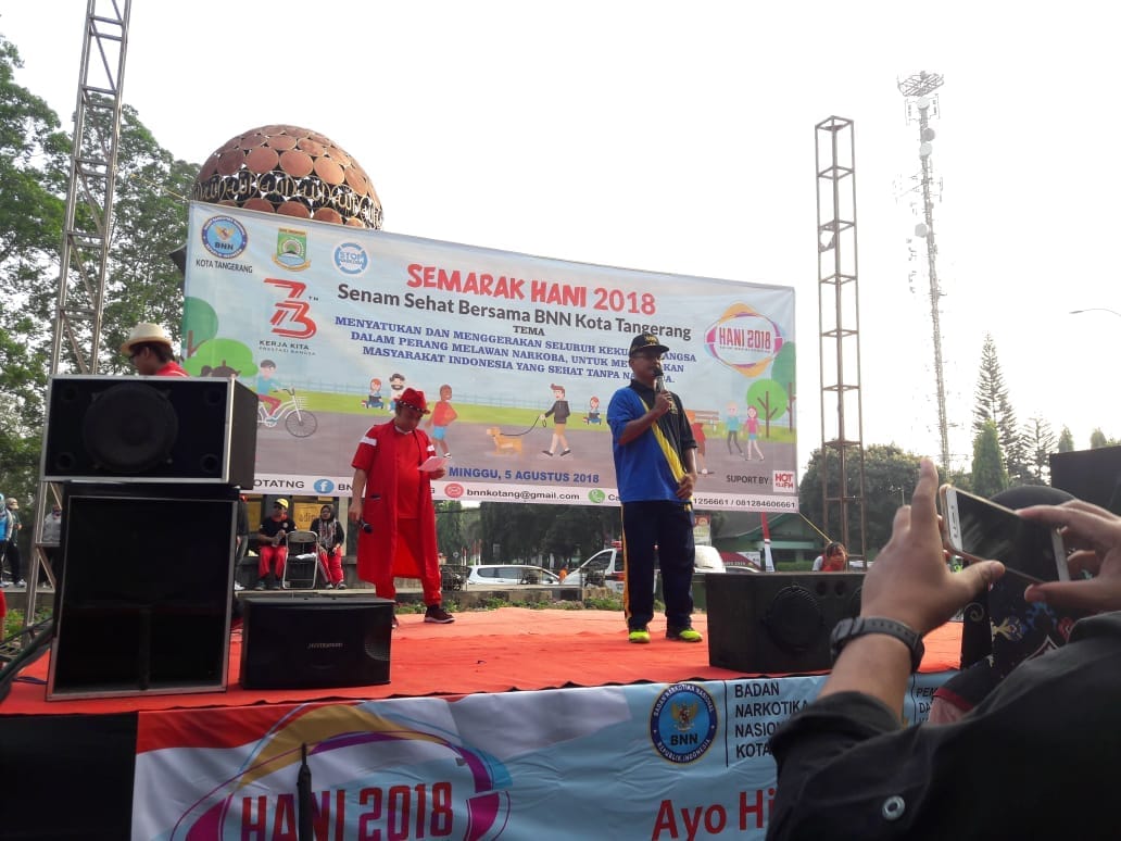 Lewat Senam, Pemkot Tangerang Ajak Warga Perangi Narkoba