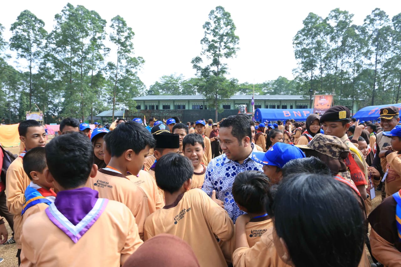 Sambangi Jambore Pramuka, Arief Sampaikan Makna Hidup Sukses