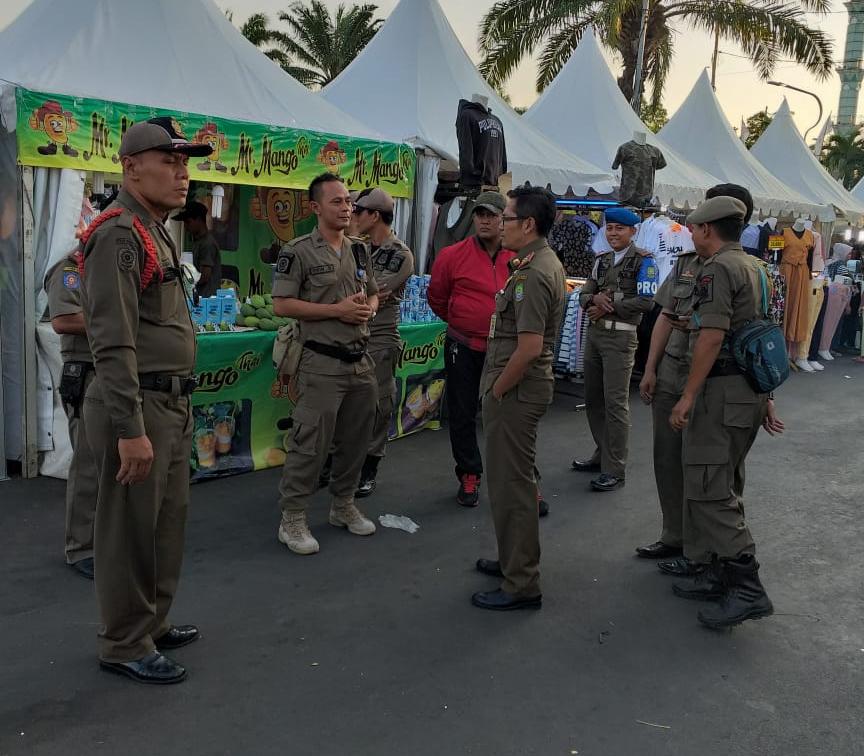 Tak Ingin Kecolongan Ada PKL, Satpol PP 24 Jam Jaga Festival Al A’zhom