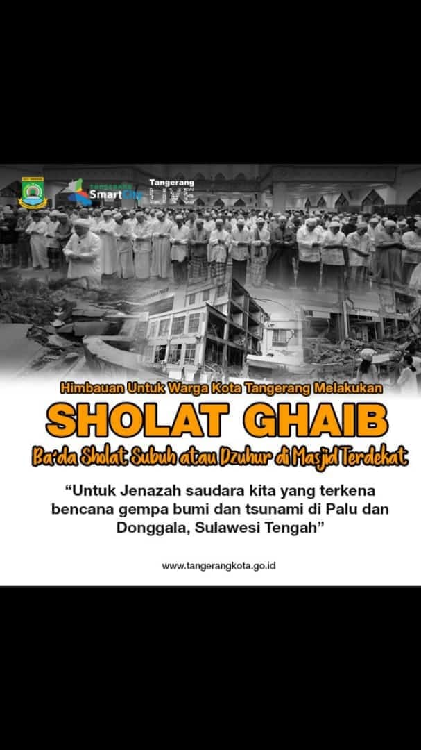 Pemkot Tangerang Gelar Salat Ghaib Serentak