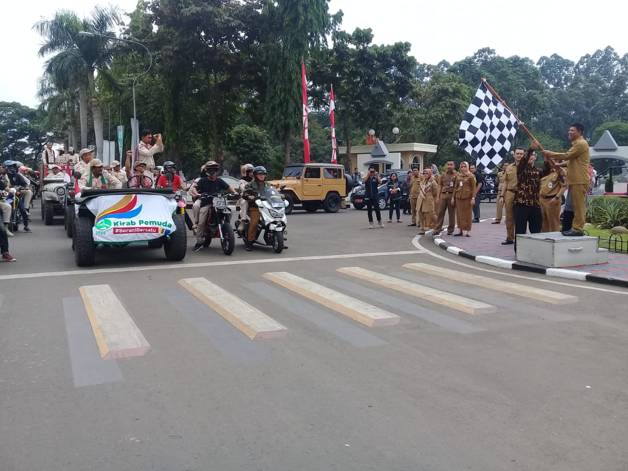 Kontingen Kirab Pemuda 2018 Diajak Keliling Kota Tangerang