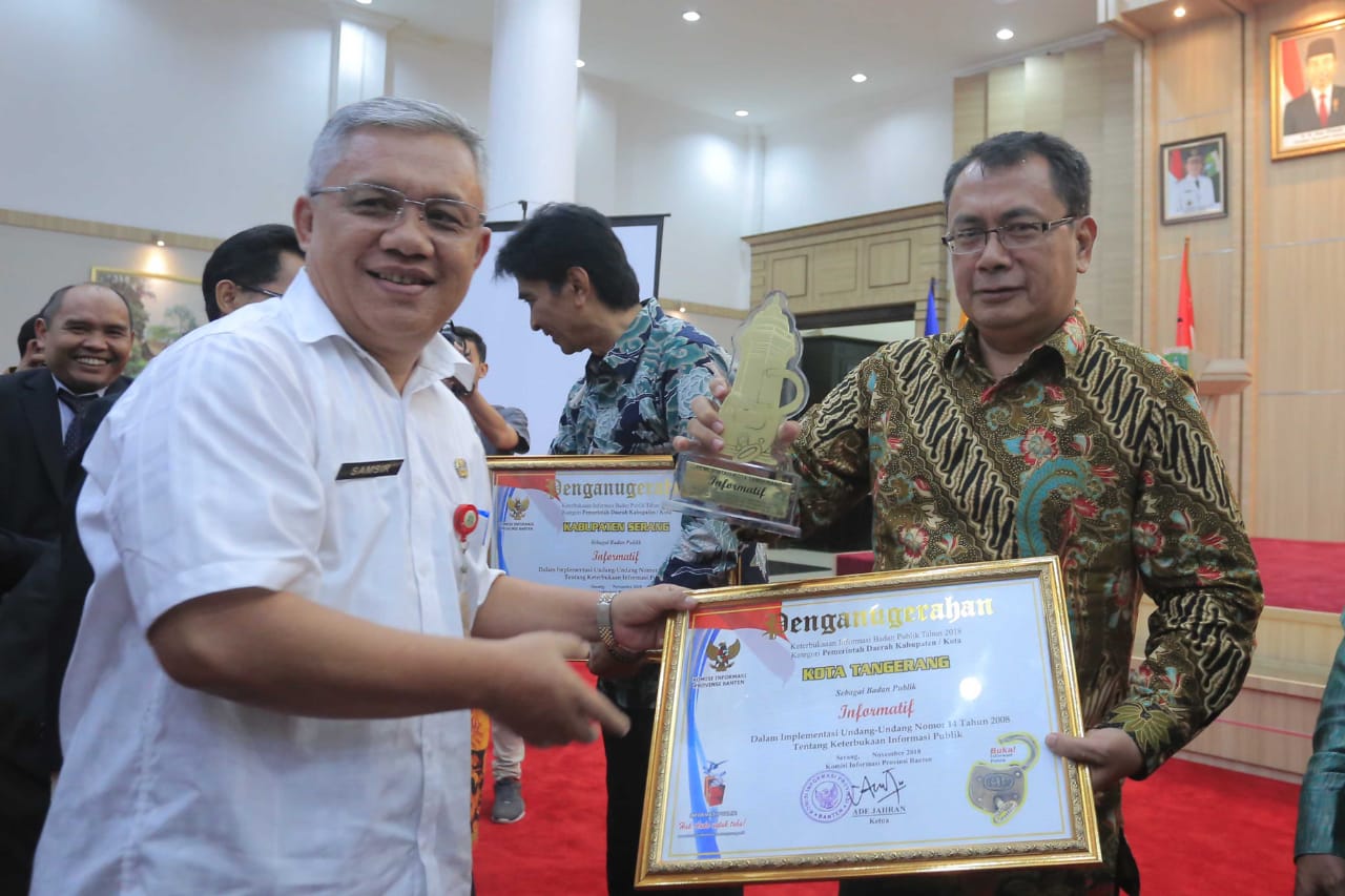Soal Ketebukaan Informasi, Pemkot Tangerang Sabet Dua Penghargaan
