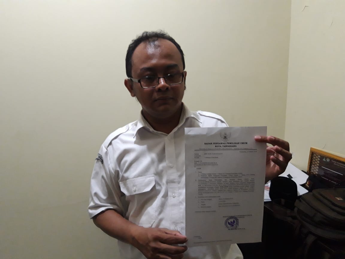 Wahidin Halim Mangkir Panggilan Bawaslu Kota Tangerang