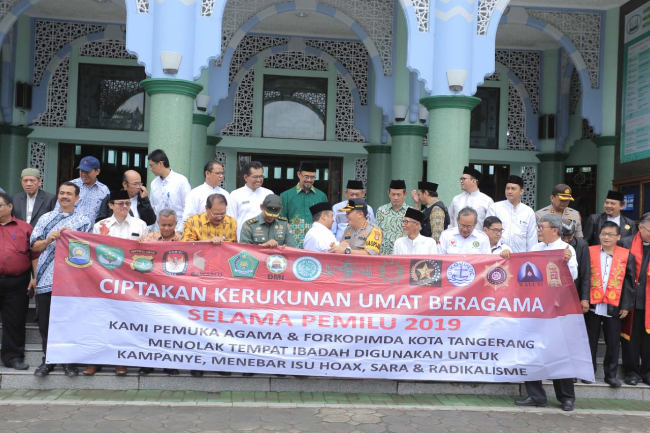 Pemkot Tangerang dan Pemuka Agama Lakukan Deklarasi Kerukunan Beragama