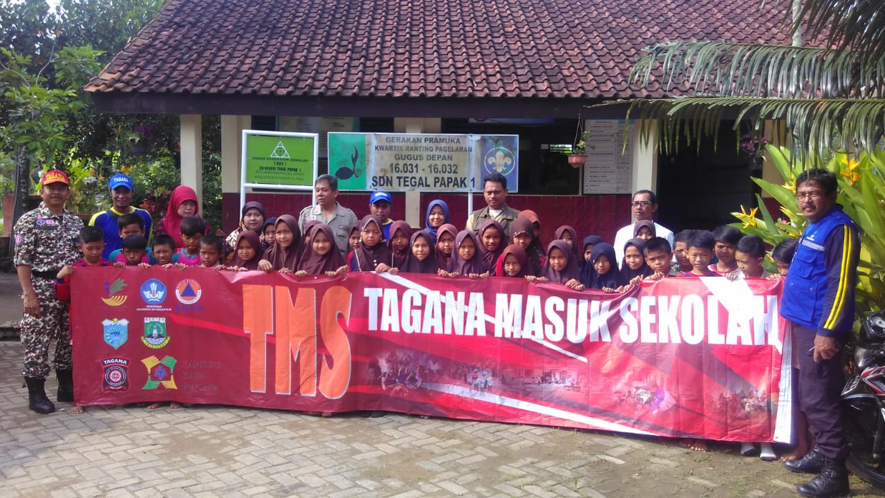 Beri Pengetahuan Tanggap Bencana Sejak Dini, Tagana Datangi Sekolah di Pandeglang