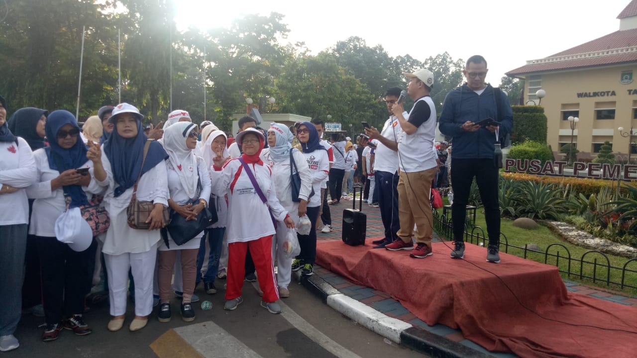Gerindra Kota Tangerang Ajak Relawan Jalan Sehat