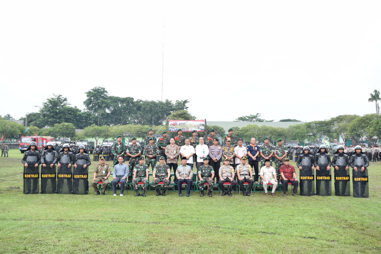 Tiga Pilar di Tangsel Latihan Gabungan Pengamanan Pemilu 2019