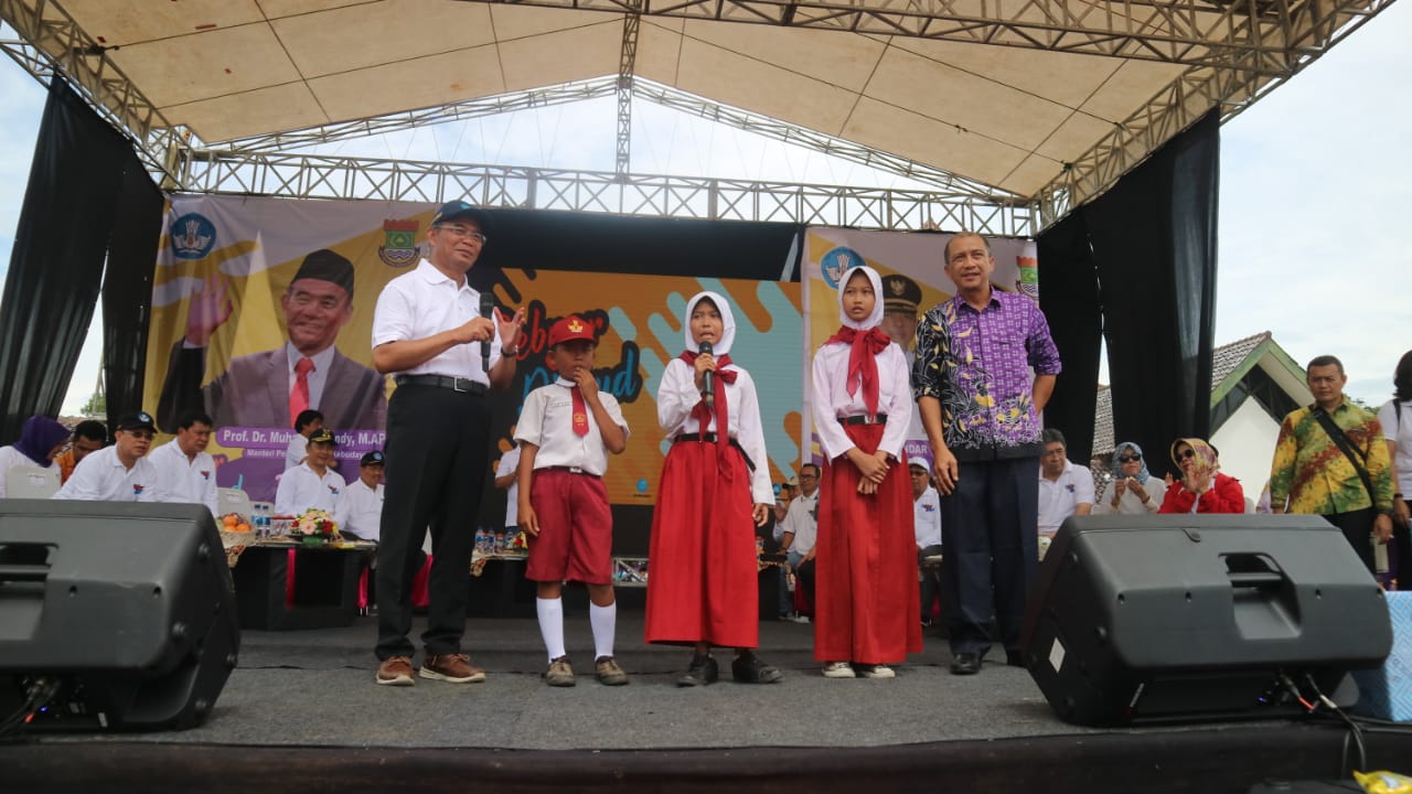 Mendikbud Muhadjir Effendy menghadiri Gebyar Pendidikan dan Kebudayaan di Kabupaten Tangerang.(don)