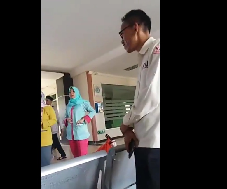 Screenshot video protes sejumlah pegawai RSUD Pandeglang terkait dengan pemungutan suara.(aep)