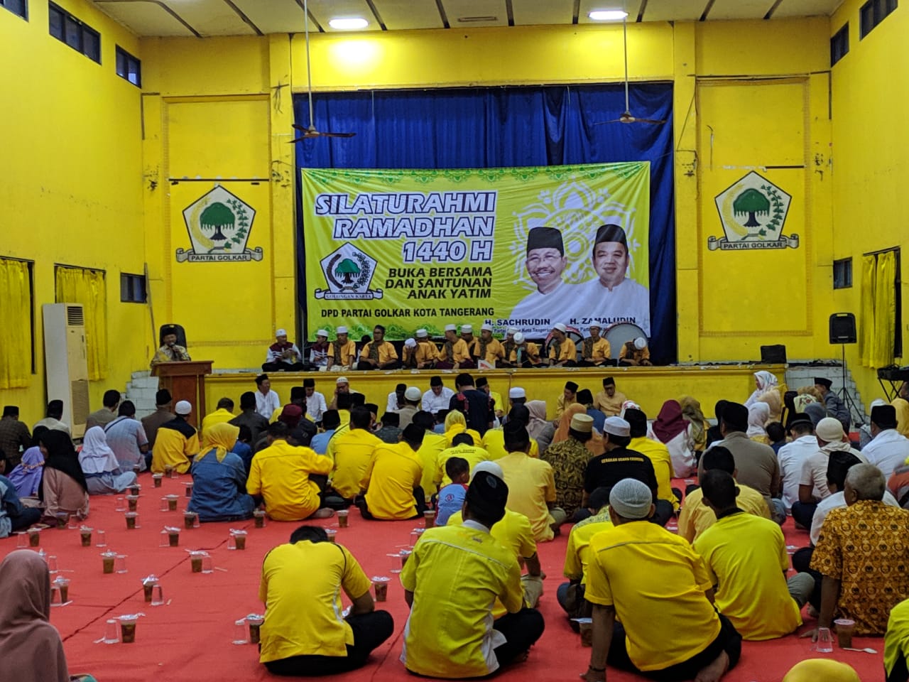 Buka puasa bersama pengurus dan kader Partai Golkar Kota Tangerang.(ahmad)