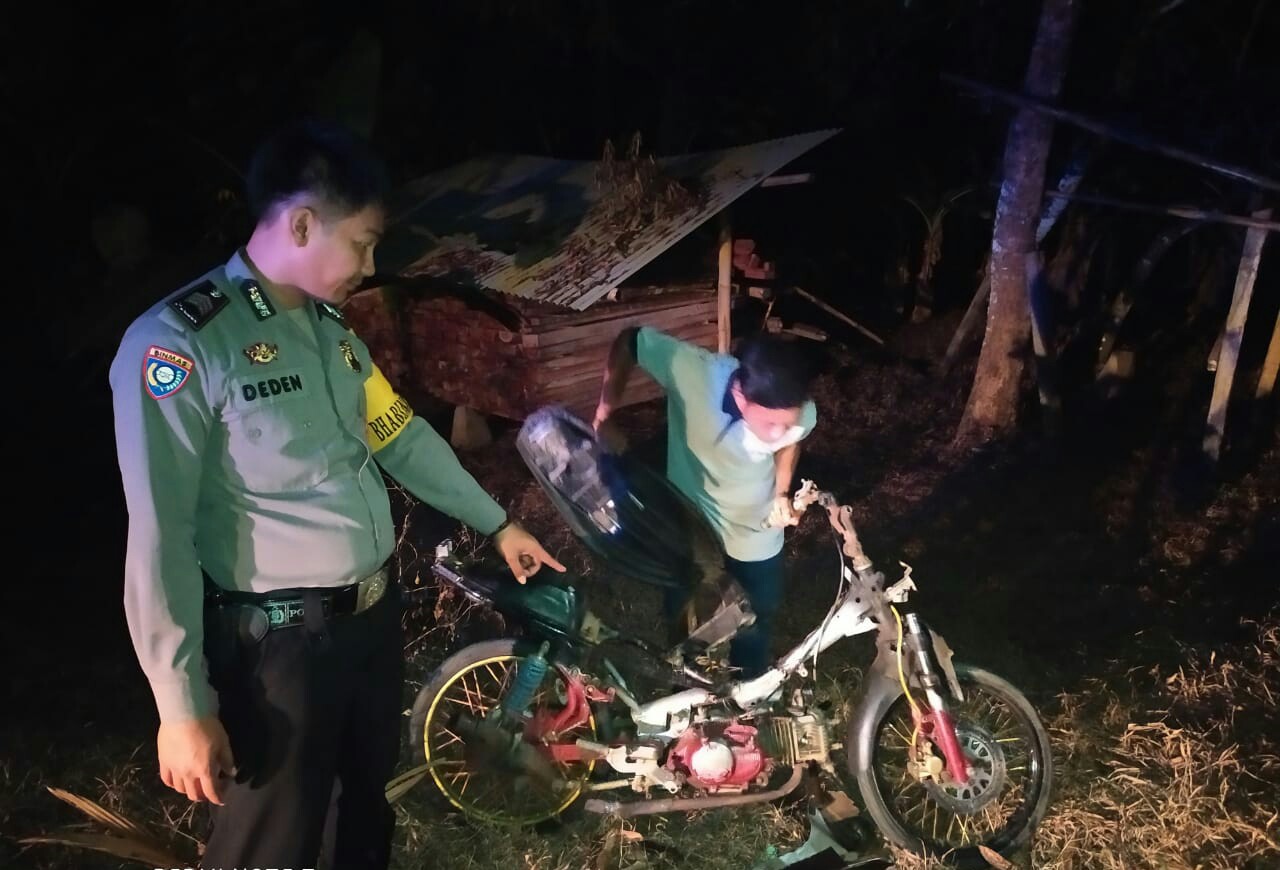 Pemotor di Bawah Umur Tewas Setelah ‘Adu Banteng’ di Cibaliung Pandeglang