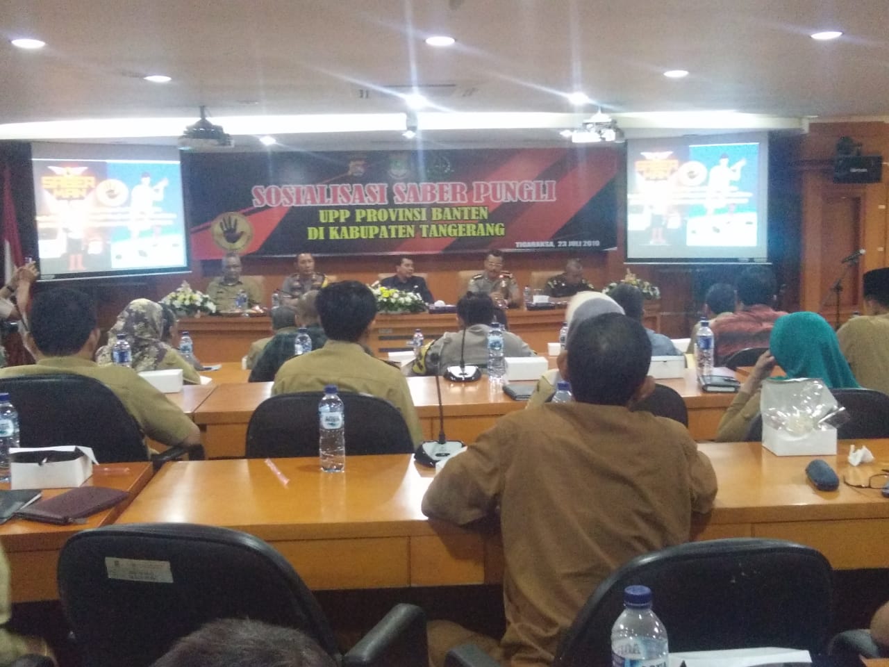 Sosialisasi saber pungli yang digelar UPP Provinsi Banten.(don)