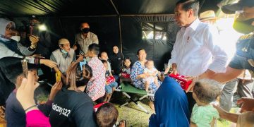Usai Vaksin Boster ke 2, Jokowi Kembali Datangi Lokasi Gempa Cianjur