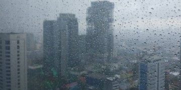 Ilustrasi cuaca hujan