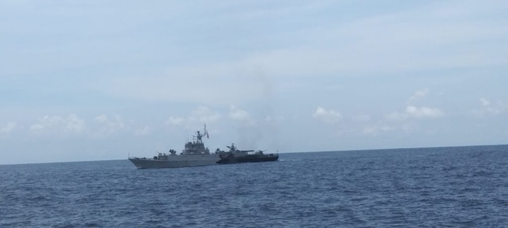 Kapal Canggih KN SAR Wisnu 103 Patroli Pengamanan di Perairan Nusa Dua