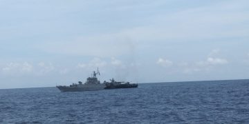 Kapal Canggih KN SAR Wisnu 103 Patroli Pengamanan di Perairan Nusa Dua