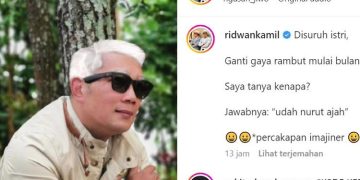 Ridwan Kamil merubah gaya rambut