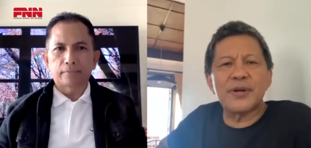 Rocky Gerung (kanan) Youtube Rocky Gerung Official/Tangkapan Layar