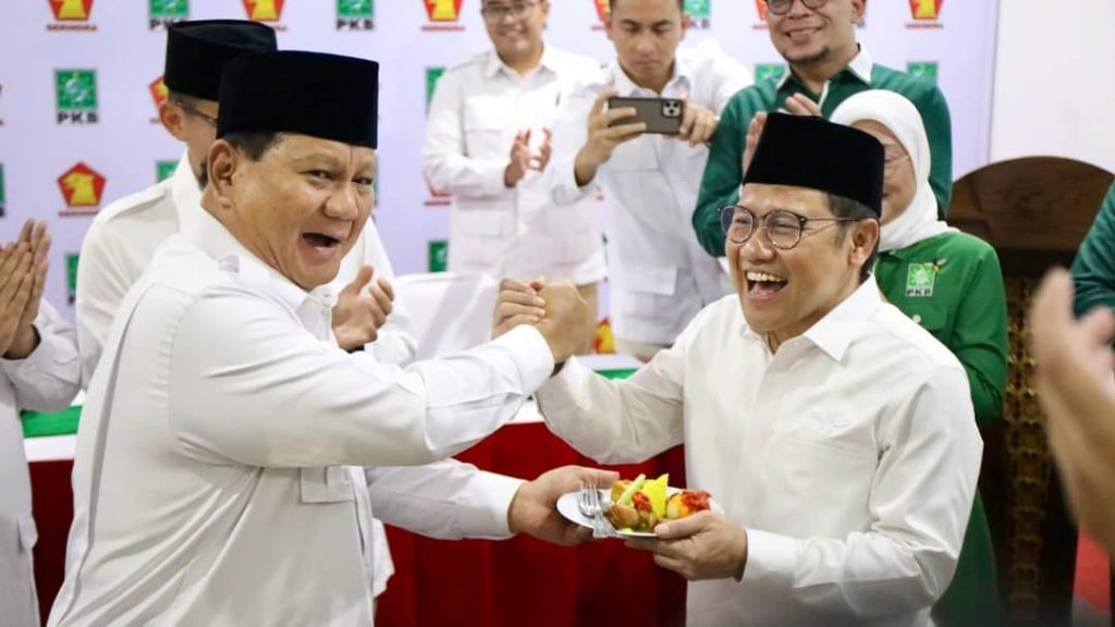 Prabowo dan Muhaimin Iskandara dalam Persmian sekber Gerindra dan PKB ( Foto : Facebook Prabowo Subianto)