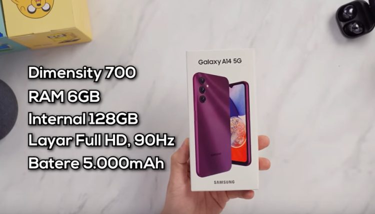 Galaxy A14 5G (Youtube GadgetIn/Tangkapan Layar)