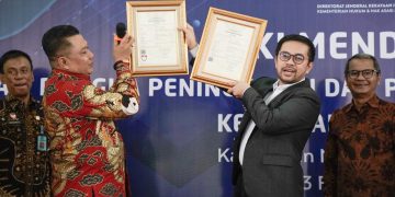 Marinus Gea saar hadiri kegiatan DJKI di Kabupaten Nias (Ist)
