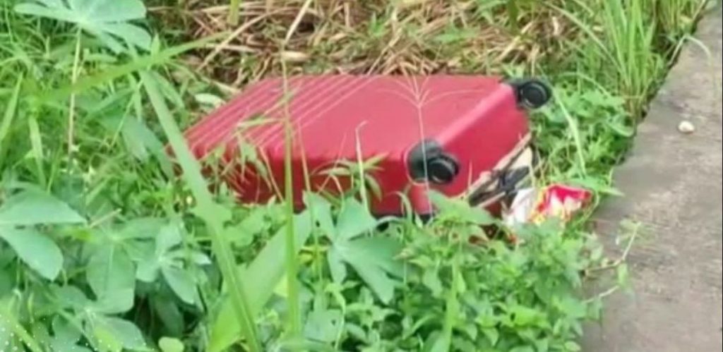 Jasad dalam koper merah tanpa kaki dan kepala (ist)
