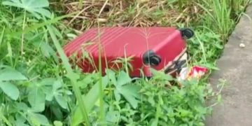 Jasad dalam koper merah tanpa kaki dan kepala (ist)