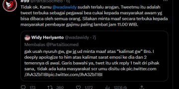 tweet @partaisocmed/tangkapan layar