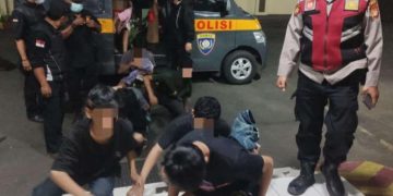 para remaja yang hendak melakukan aksi tawuran (ist)
