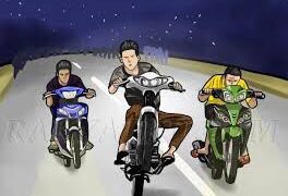 ilustrasi balap liar