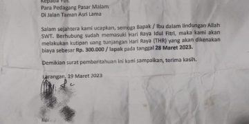 surat edaran minta THR