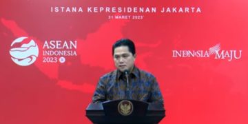 SC Youtube Setneg / Konfrensi Pers Ketua PSSI Erick Thohir di Istana Negara
