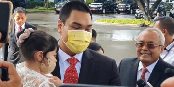 SS Video Dito tiba di Istana bersama anak dan istri / istimewa