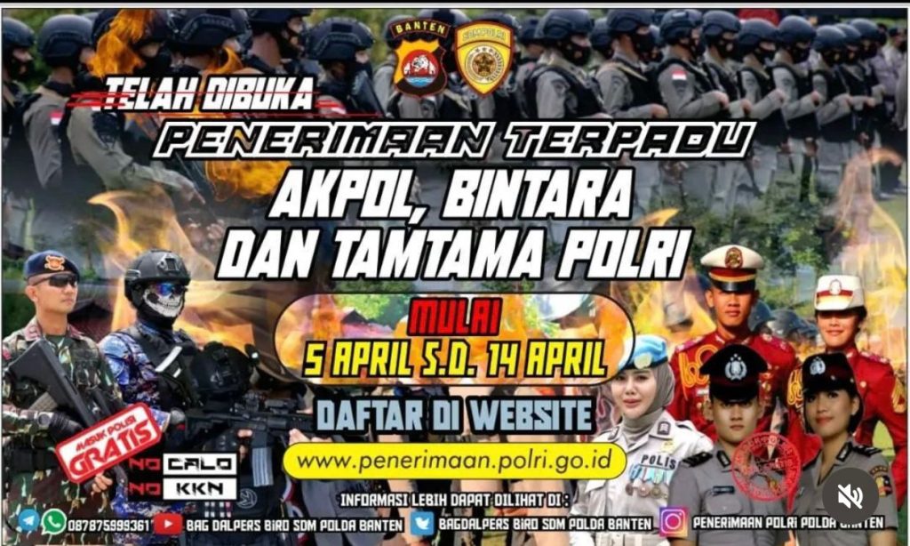 Penerimaan Polri 2023 ( Foto IG @penerimaan_polri_polda_banten )