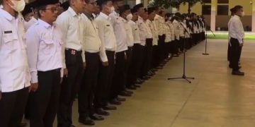 Guru Dilantik menjadi PPPK oleh Walikota Tangerang, Rabu (5/4/2023). (My)
