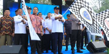 Foto : Kemenhub saat menutup kebernagkatan terkahir mudik gratis