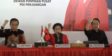 Megawati umumkan Ganjar Pranowo sebagai Capres 2024 (Foto Tangkapan Layar)