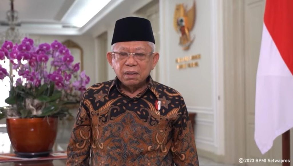 Wapres Ma'aruf Amin / SS Youtube Wapres RI