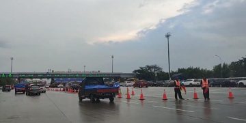 ilustrasi arus balik lebaran di GT Cikarang Utama