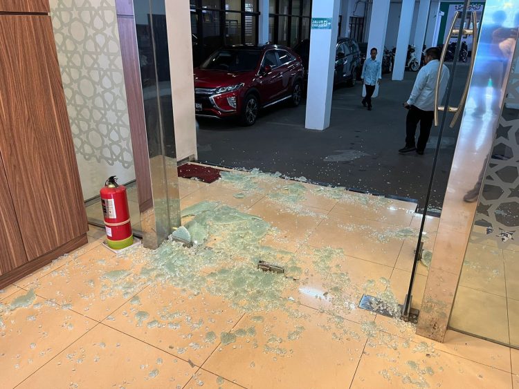 TKP Penembakan Digedung MUI Jakarta ( Twitter @Facialwashh )