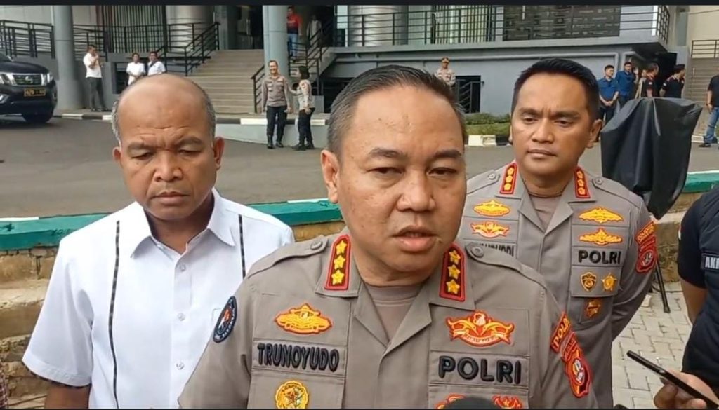Kabid Humas Polda Metro Jaya Kombes Trunoyudo update penembakan kantor MUI / Istimewa
